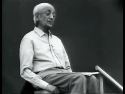 Jiddu Krishnamurti on being aware